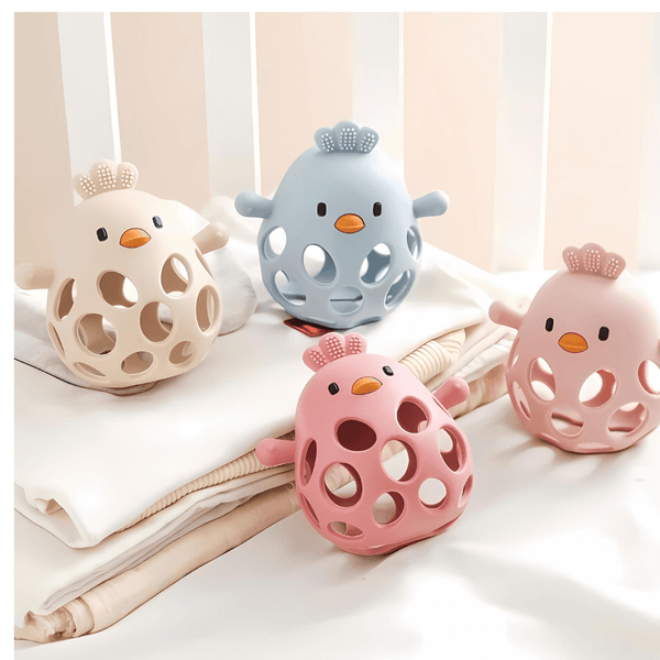 Baby Silicone Teether Chick Glove Bracelet