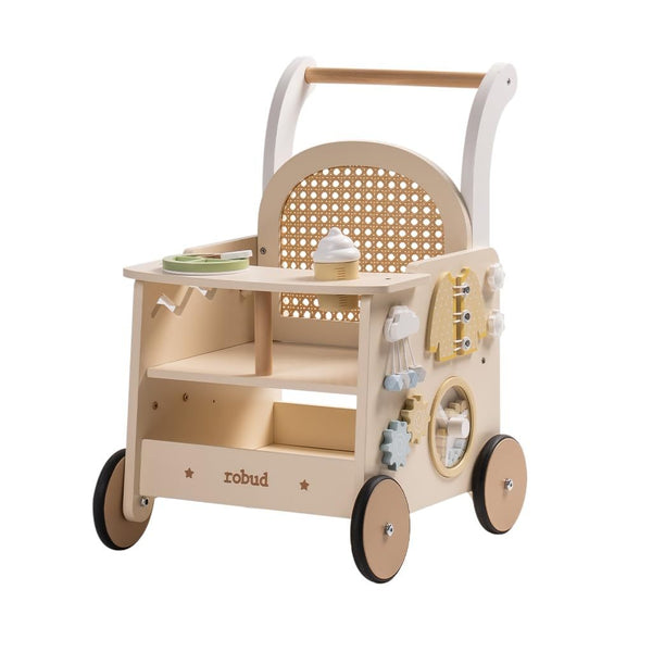 Robotime Baby Walker Pushchair Wooden Pram