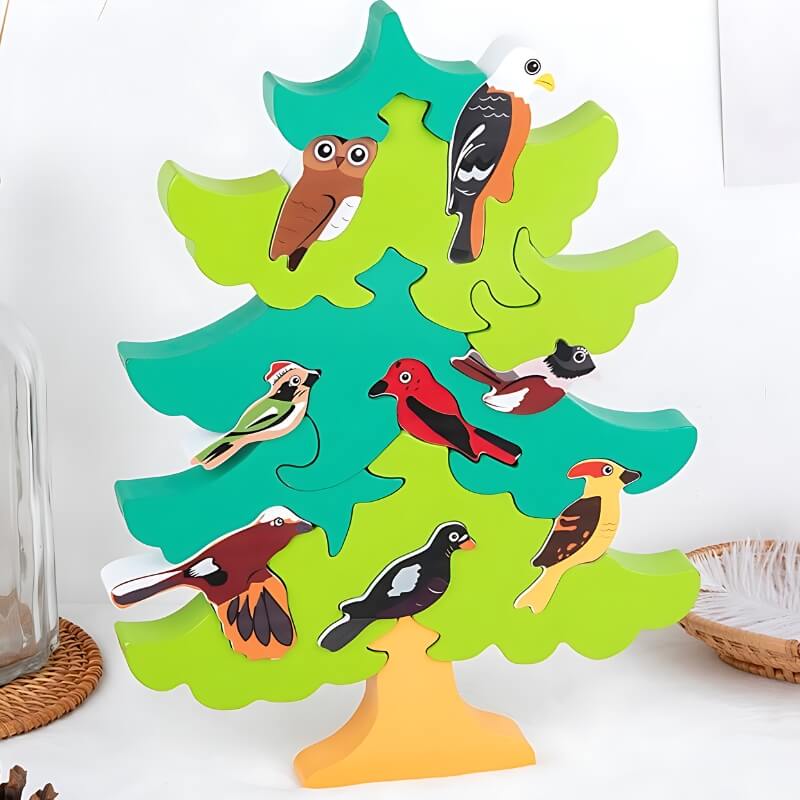3D Wooden Bird Tree Puzzle