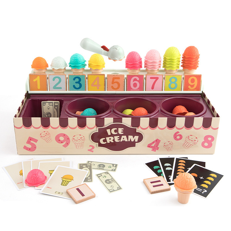 op Bright Ice Cream Toy Set, Pretend Ice Cream Play Set, Toy Ice Cream Cone, Play Ice Cream Shop, Educational Ice Cream Toys, Learning Ice Cream Toys, Math Learning Toys (For Kids), Pretend Play Food Toys, Toy Ice Cream Flavors, Play Money For Kids, Ice Cream Truck Toys, Ice Cream Vendor Play Set, Hand-Eye Coordination Toys, Logic Skill Development Toys, Social Skill Development Toys, Imaginative Play Toys, Durable Play Food Toys, Toddler Toys (Age Range), Preschool Toys (Age Range), Summer Toys For Kids
