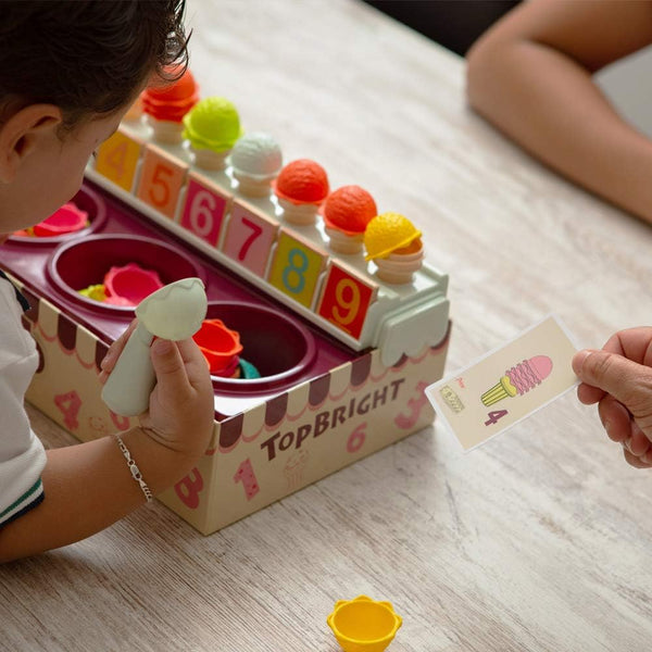 op Bright Ice Cream Toy Set, Pretend Ice Cream Play Set, Toy Ice Cream Cone, Play Ice Cream Shop, Educational Ice Cream Toys, Learning Ice Cream Toys, Math Learning Toys (For Kids), Pretend Play Food Toys, Toy Ice Cream Flavors, Play Money For Kids, Ice Cream Truck Toys, Ice Cream Vendor Play Set, Hand-Eye Coordination Toys, Logic Skill Development Toys, Social Skill Development Toys, Imaginative Play Toys, Durable Play Food Toys, Toddler Toys (Age Range), Preschool Toys (Age Range), Summer Toys For Kids