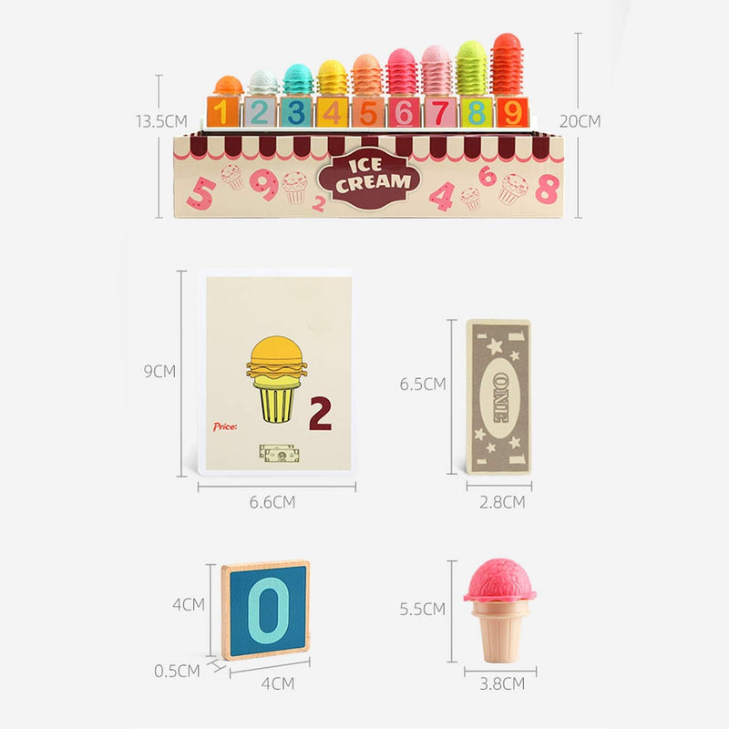 op Bright Ice Cream Toy Set, Pretend Ice Cream Play Set, Toy Ice Cream Cone, Play Ice Cream Shop, Educational Ice Cream Toys, Learning Ice Cream Toys, Math Learning Toys (For Kids), Pretend Play Food Toys, Toy Ice Cream Flavors, Play Money For Kids, Ice Cream Truck Toys, Ice Cream Vendor Play Set, Hand-Eye Coordination Toys, Logic Skill Development Toys, Social Skill Development Toys, Imaginative Play Toys, Durable Play Food Toys, Toddler Toys (Age Range), Preschool Toys (Age Range), Summer Toys For Kids
