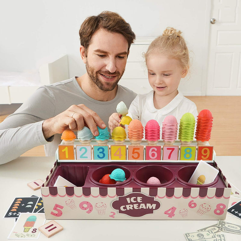 op Bright Ice Cream Toy Set, Pretend Ice Cream Play Set, Toy Ice Cream Cone, Play Ice Cream Shop, Educational Ice Cream Toys, Learning Ice Cream Toys, Math Learning Toys (For Kids), Pretend Play Food Toys, Toy Ice Cream Flavors, Play Money For Kids, Ice Cream Truck Toys, Ice Cream Vendor Play Set, Hand-Eye Coordination Toys, Logic Skill Development Toys, Social Skill Development Toys, Imaginative Play Toys, Durable Play Food Toys, Toddler Toys (Age Range), Preschool Toys (Age Range), Summer Toys For Kids