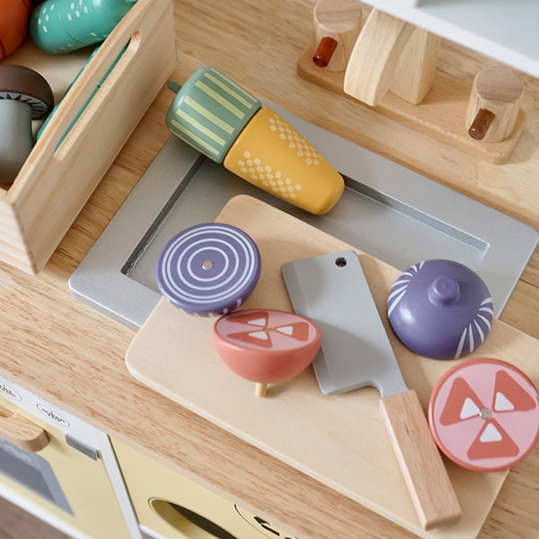 Wooden Food Cutting Set